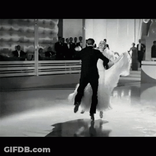 Someone Dancing In Black And White GIF