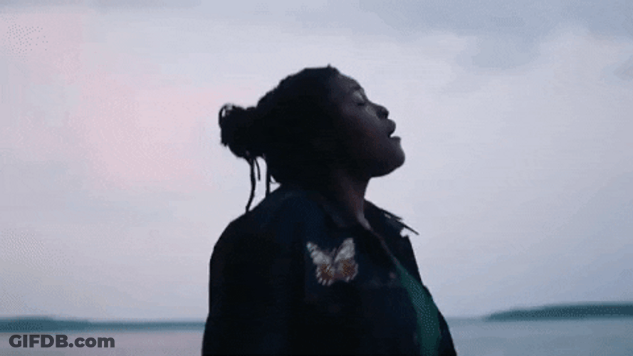 Someone Dancing Near The Ocean GIF