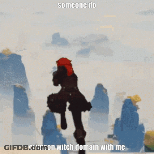Someone Do Crimson Witch Domain With Me Written On The Bottom GIF