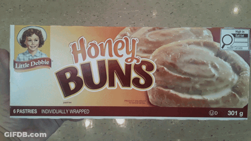 Someone Holding Box Of Honey Buns GIF