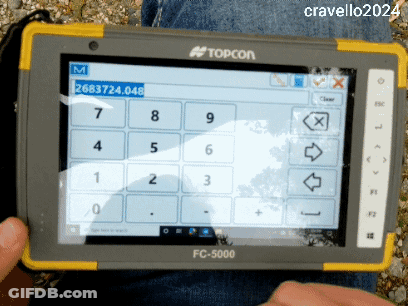 Someone Is Using A Topcon Fc 5000 Tablet GIF