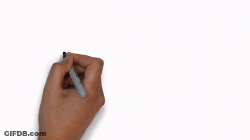 Someone Is Writing The Word Bru On A White Background GIF