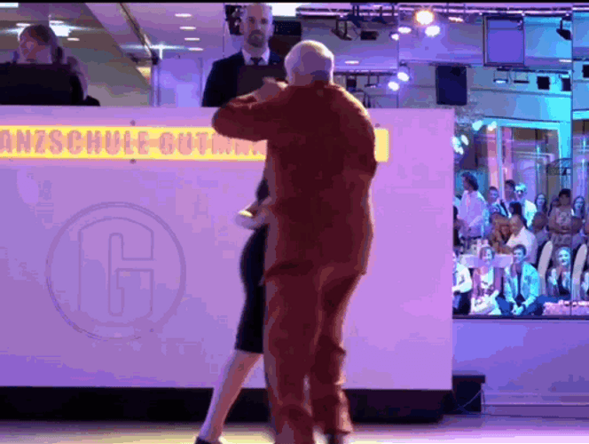 Someone Old Couple Dancing On The Street GIF