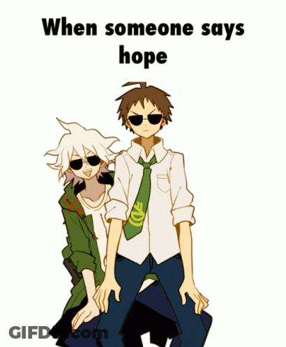 Someone Says Hope On Poster GIF