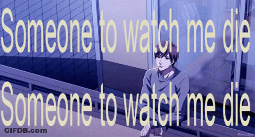 Someone To Watch Me Die With Man Smoking Cigarette GIF