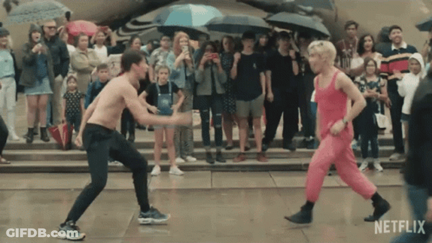 Someone Two Guys Street Dancing GIF