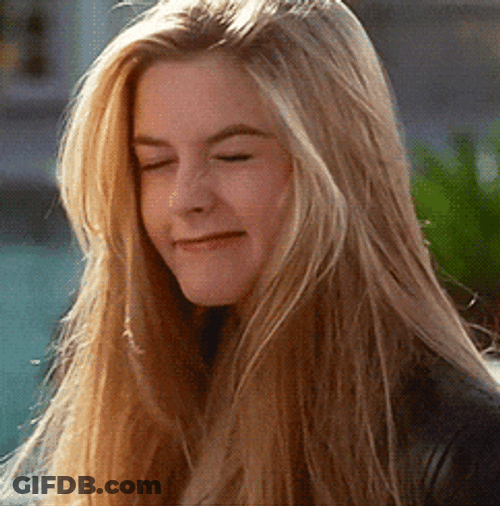 Sometimes Alicia Silverstone Winking GIF