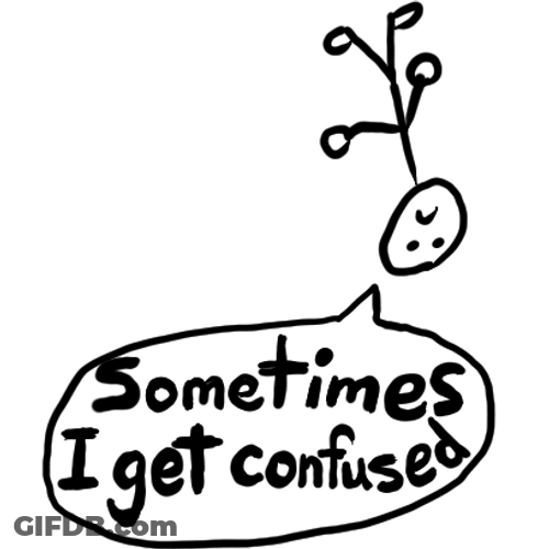Sometimes Getting Confused Look GIF