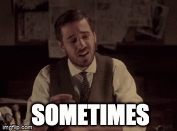 Sometimes Man Frustrated Explaining GIF
