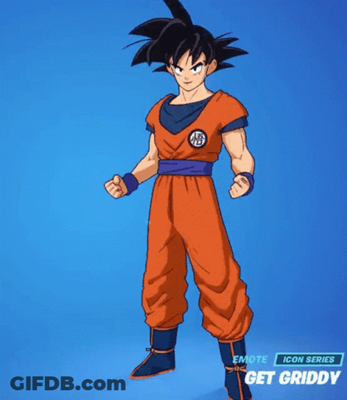 Son Goku Fortnite Griddy GIF
