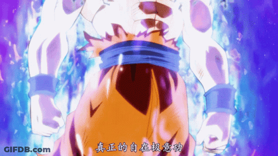 Son Goku Mastered Ultra Instinct Powerful Form GIF