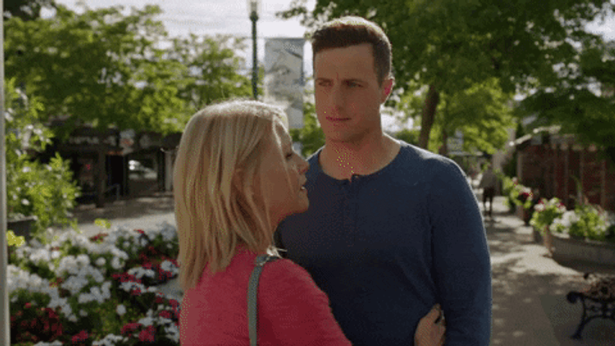 Son Kissing Mom GIF