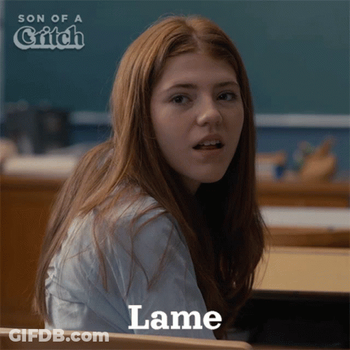 Son Of A Critch Poster Girl Red Hair Lame GIF