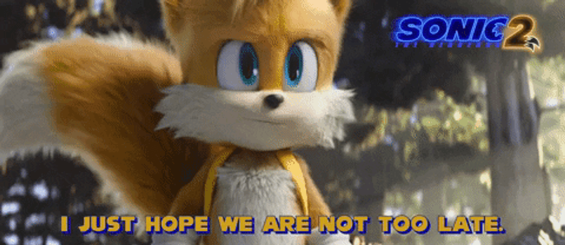Sonic 2 Miles Tails Prower Too Late GIF