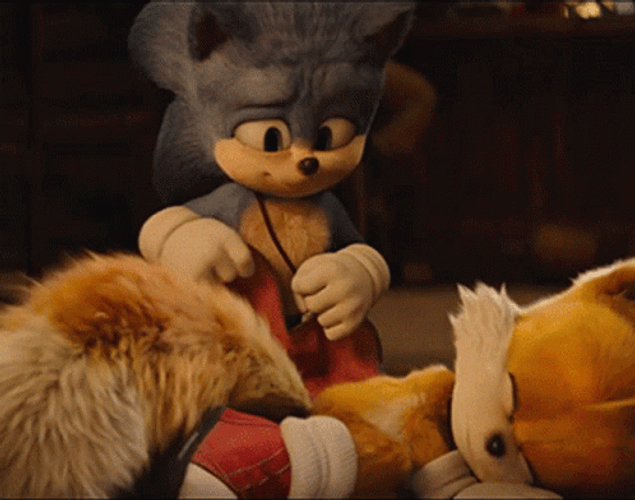Sonic 2 Sleeping Moment GIF