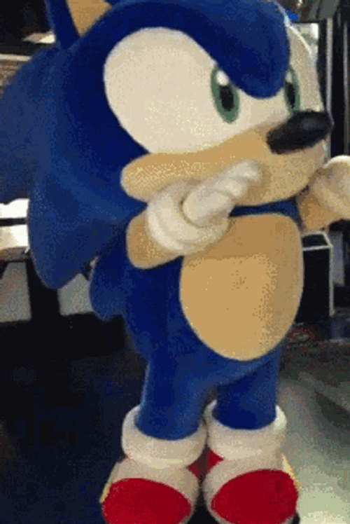 Sonic Dance Moves Off GIF