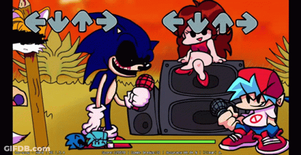 Sonic Exe Friday Night Funkin Party GIF