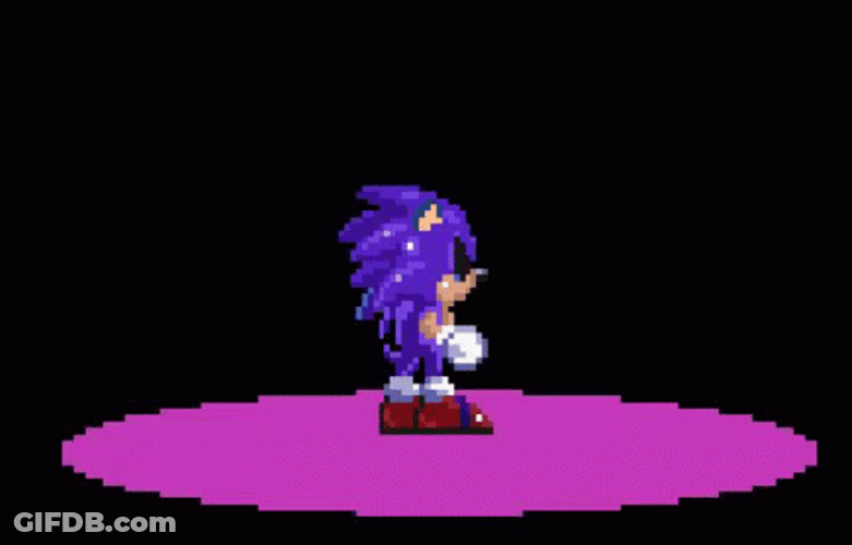 Sonic Exe Rotating Dance GIF