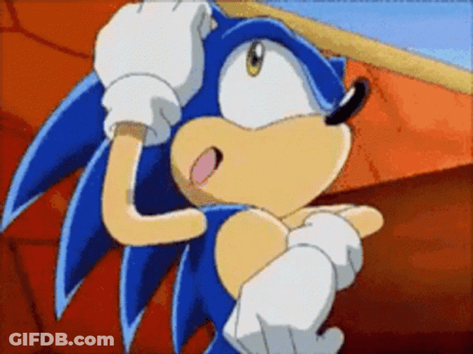 Sonic Exe The Hedgehog Shocked GIF