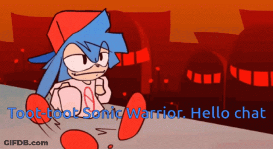 Sonic Exe Toot Toot Sonic Warrior GIF