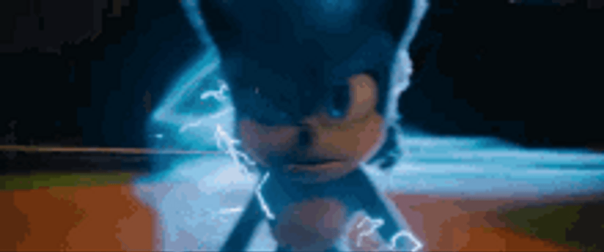 Sonic Hedgehog Running Fast Speed Up GIF