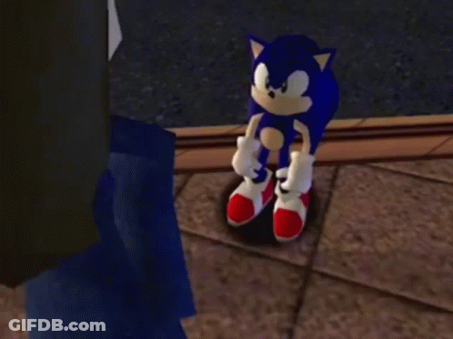 Sonic Hedgehog Saying Whoa That's Interesting But Don't Care GIF
