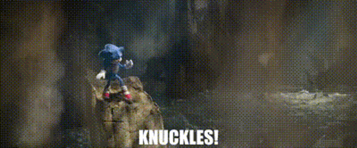Sonic Looking For Knuckles Sonic The Hedgehog Movie GIF