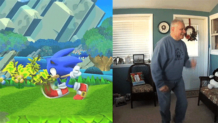 Sonic Lost World Running Wii GIF