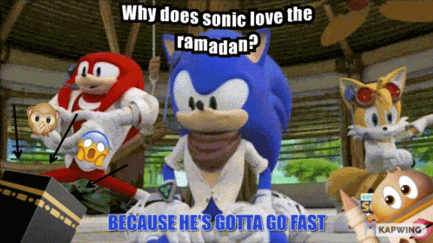 Sonic Love The Ramadan GIF