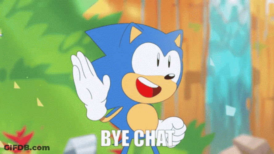 Sonic Mania Bye Chat GIF
