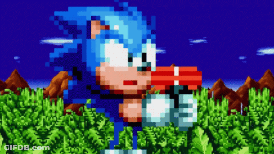 Sonic Mania Invisible Enemies GIF