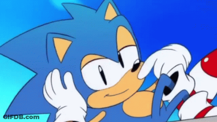 Sonic Mania Peace Sign GIF