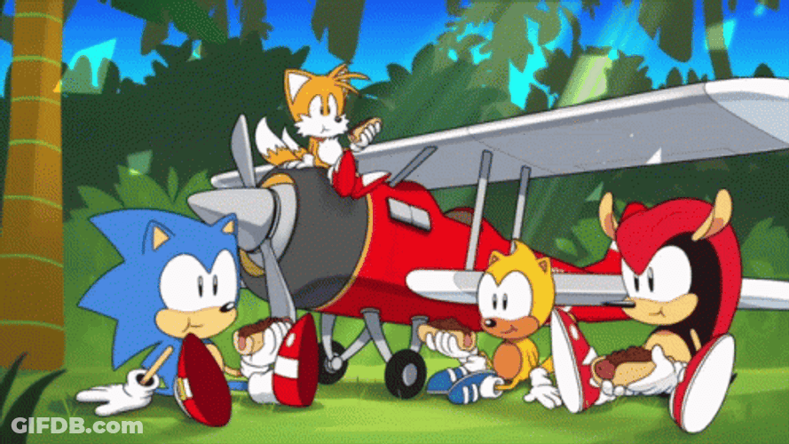 Sonic Mania Picnic Party Time GIF