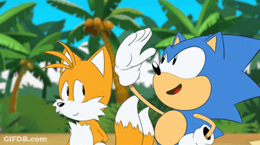 Sonic Mania Tails Cute Wink GIF