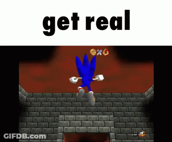 Sonic Meme Get Real GIF