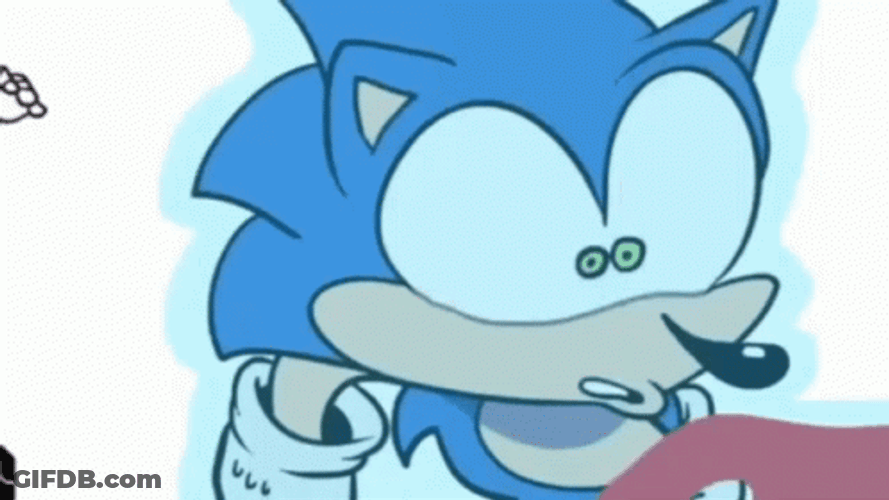 Sonic Meme Screaming GIF