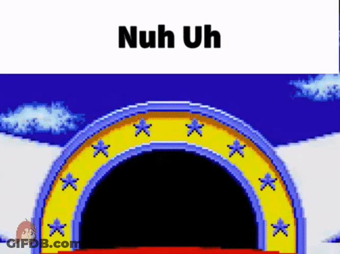 Sonic Nuh Uh GIF