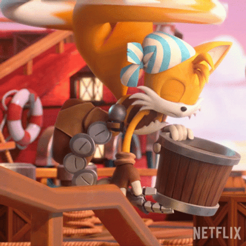Sonic Prime Flying Tails GIF