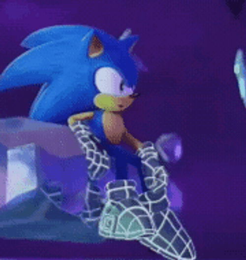 Sonic Prime Little Guy With See Through Shoes GIF
