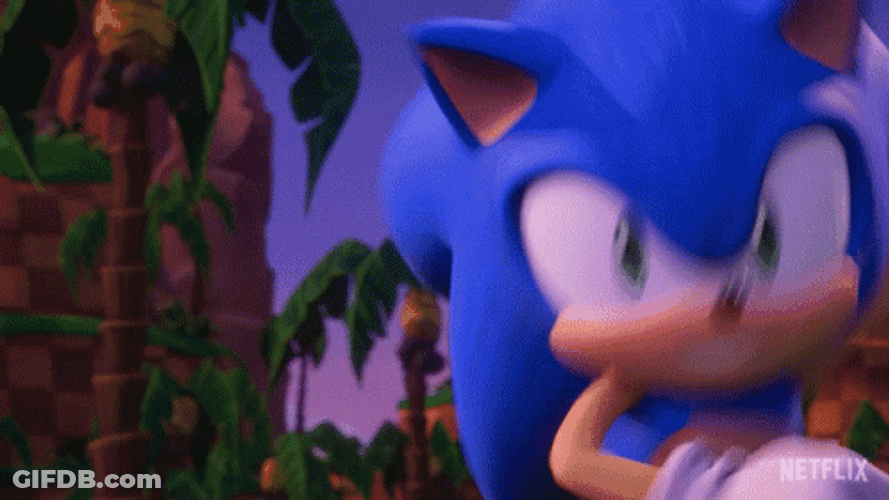 Sonic Prime Running Shadow GIF