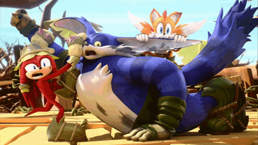 Sonic Prime S1 E4 Big Knuckles Tails GIF