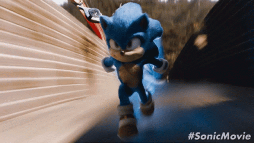 Sonic Run Fast GIF