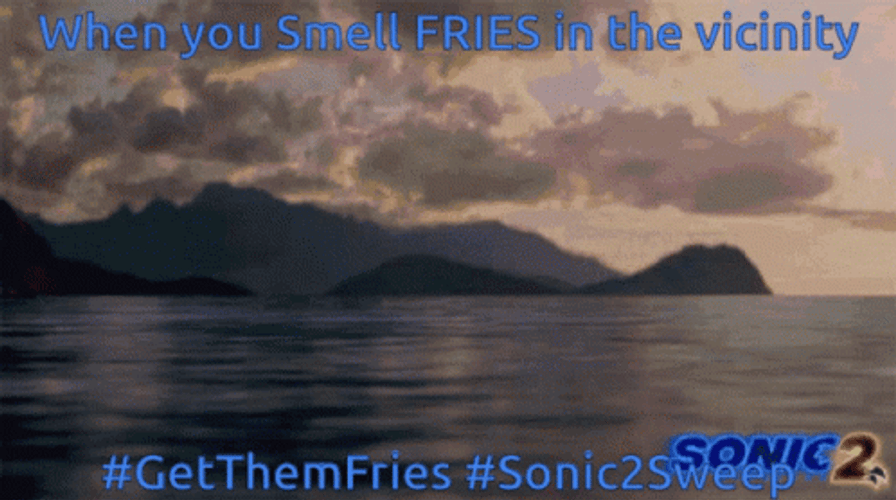 Sonic Running Smell Fries In Vicinity Meme GIF