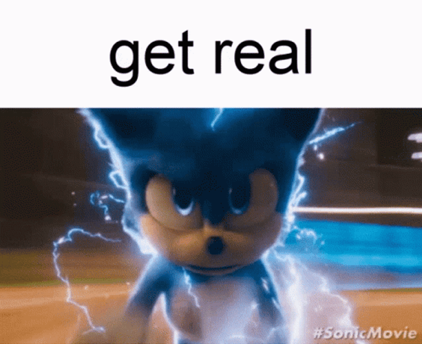 Sonic Running With Lightning Get Real GIF