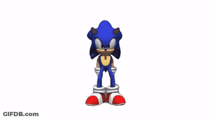 Sonic Shows His Moves In Break Dance GIF