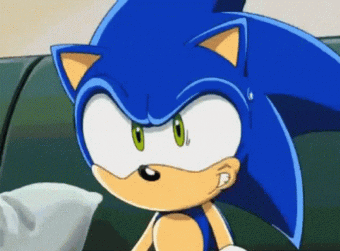 Sonic Shrug GIF