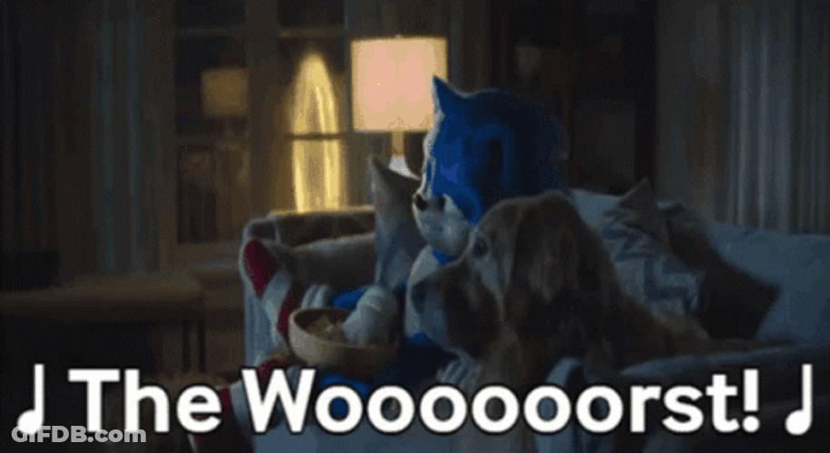 Sonic Singing The Worst GIF