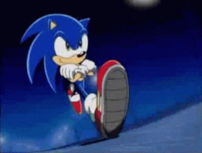 Sonic Smooth Running GIF