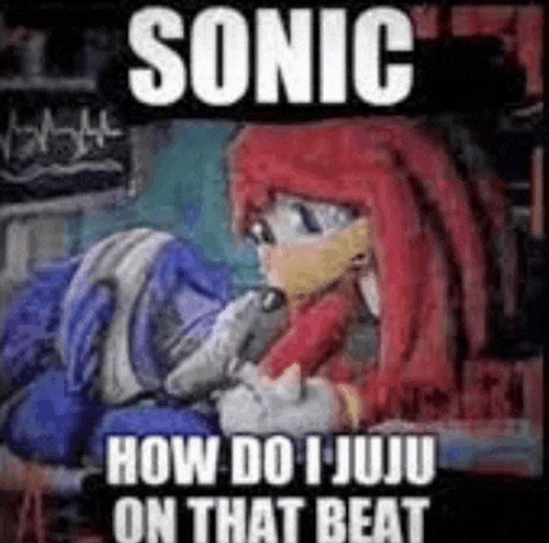 Sonic Sonic How Do I Juju On That Beat Meme GIF