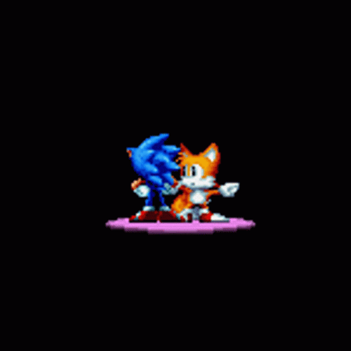 Sonic Tailing Run GIF